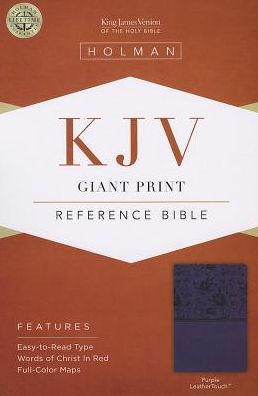 Cover for Broadman &amp; Holman Publishers · Giant Print Reference Bible-kjv (Leather Book) [Purple Imitation] (2013)