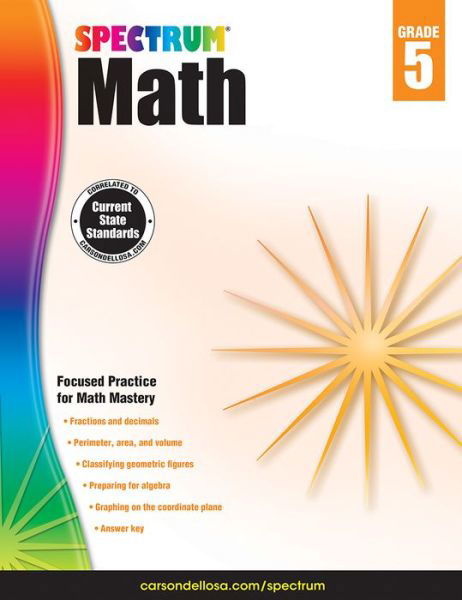 Spectrum Math Workbook, Grade 5 - Spectrum - Boeken - Spectrum - 9781483808734 - 15 augustus 2014