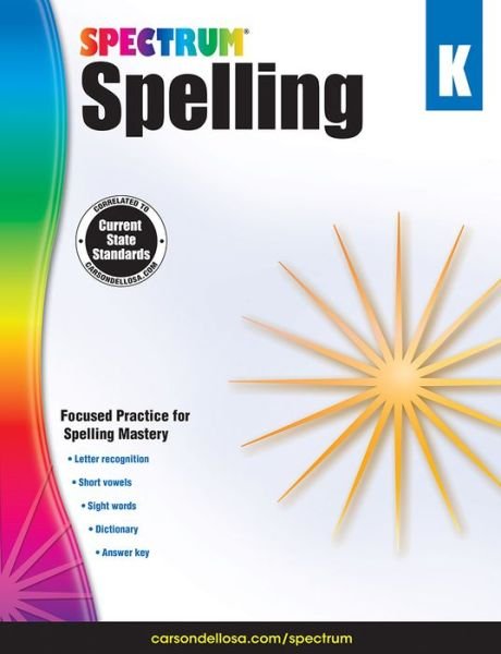 Cover for Spectrum · Spectrum Spelling, Grade K (Pocketbok) (2014)