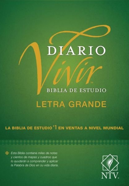 Biblia de Estudio del Diario Vivir Ntv, Letra Grande - Tyndale House Publishers - Livres - Tyndale House Publishers - 9781496455734 - 6 décembre 2022