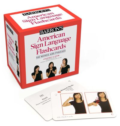 Cover for Barron's Educational Series · American Sign Language Flashcards: 500 Words and Phrases, Second Edition (Flashcards) [Second edition] (2023)