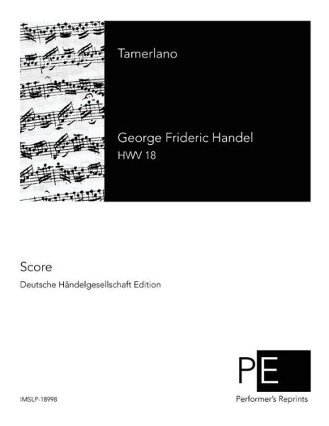 Cover for George Frideric Handel · Tamerlano (Paperback Book) (2015)