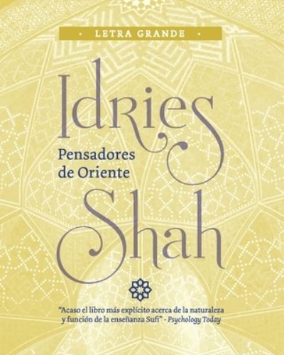 Cover for Idries Shah · Pensadores de Oriente (Paperback Book) [Large type / large print edition] (2018)