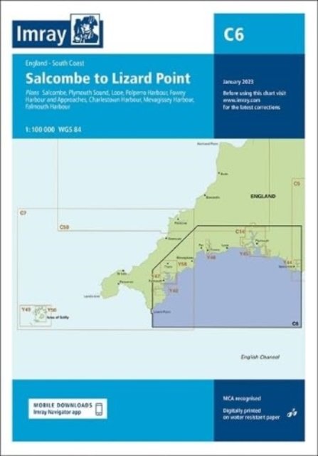 Cover for Imray · Imray Chart C6: Salcombe to Lizard Point - C Charts (Map) [New edition] (2023)