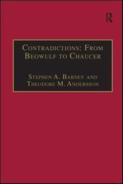 Cover for Theodore M. Andersson · Contradictions: From Beowulf to Chaucer: Selected Studies of Larry Benson (Hardcover Book) (1995)