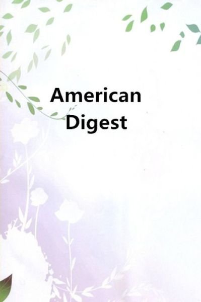 Cover for Benjamin Franklin · American Digest (Paperback Bog) (2017)