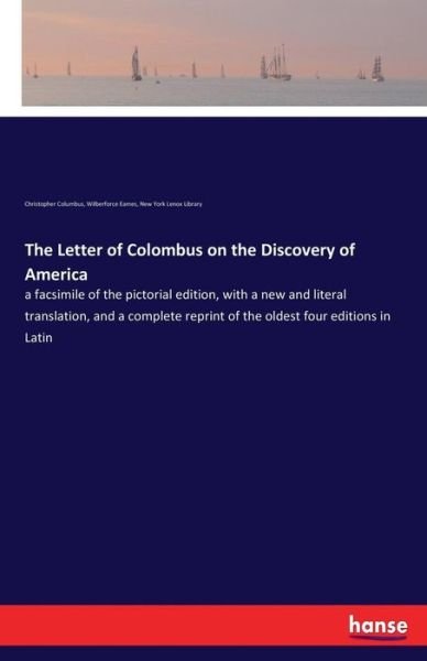 Cover for Christopher Columbus · The Letter of Colombus on the Discovery of America (Paperback Book) (2017)
