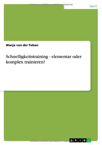 Cover for Wanja Von Der Felsen · Von Der Felsen:schnelligkeitstraining - (Book) [German edition] (2012)