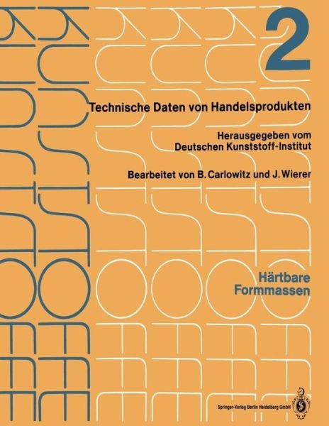 Cover for Bodo Carlowitz · Hartbare Formmassen: Merkblatter 401-716 (Paperback Book) [1989 edition] (2013)