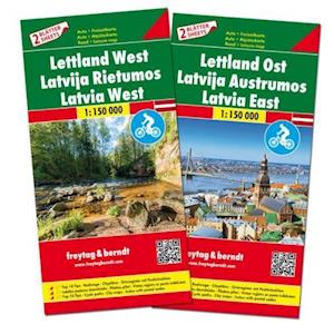 Latvia East + West + cycling paths - Freytag & Berndt - Livros - Freytag-Berndt - 9783707917734 - 5 de junho de 2019