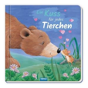 Cover for Trötsch Verlag GmbH &amp; Co.KG · Trötsch Pappenbuch mit Reimen Ein Kuss für jedes Tierchen (Buch) (2023)