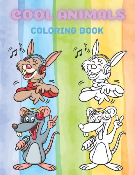 Cover for Faye Krige · Cool Animals - Coloring Book (Paperback Book) (2020)