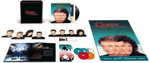 Cover for Queen · Miracle (Super Dlx Collector's Edition 5cd+dvd+blu+lp) (LP/CD/DVD/BD) [Collectors edition] (2022)