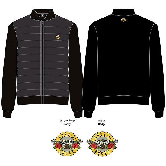 Cover for Guns N Roses · Guns N' Roses Unisex Quilted Jacket: Classic Logo (CLOTHES) [size S] [Black - Unisex edition]