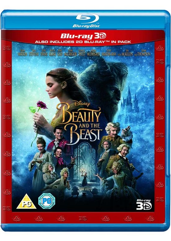 Cover for Beauty And The Beast 3D+2D (Live Action) (Blu-ray) (2017)