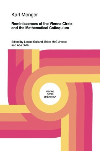 Cover for Karl Menger · Reminiscences of the Vienna Circle and the Mathematical Colloquium - Vienna Circle Collection (Paperback Book) [Softcover reprint of the original 1st ed. 1994 edition] (1994)