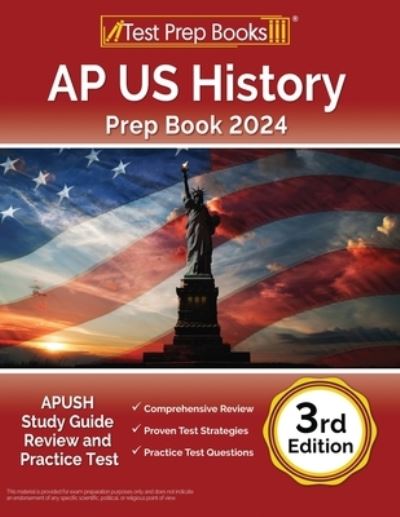 Cover for Joshua Rueda · AP US History Prep Book 2024 : APUSH Study Guide Review and Practice Test [3rd Edition] (Paperback Book) (2023)