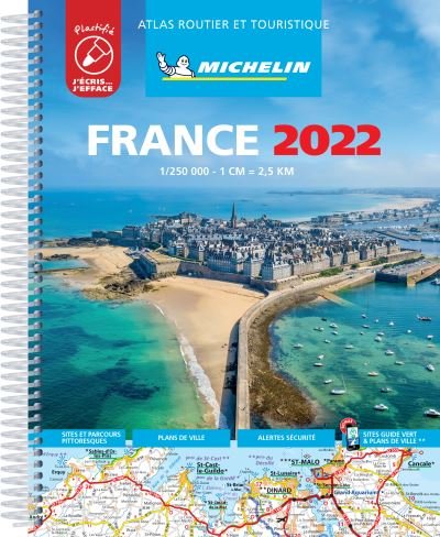 Cover for Michelin · France 2022 -Tourist &amp; Motoring Atlas A4 Laminated Spiral (Spiralbog) (2021)