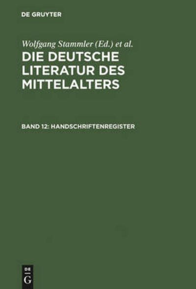 Cover for Et Al. · Handschriftenregister (Bog) [German, 2 Revised edition] (2006)