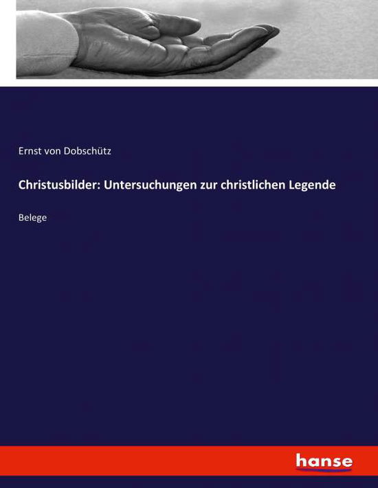 Cover for Dobschütz · Christusbilder: Untersuchunge (Book) (2020)