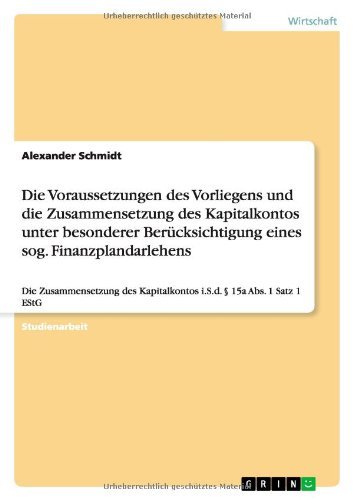 Cover for Schmidt · Die Voraussetzungen des Vorlieg (Paperback Book) [German edition] (2010)