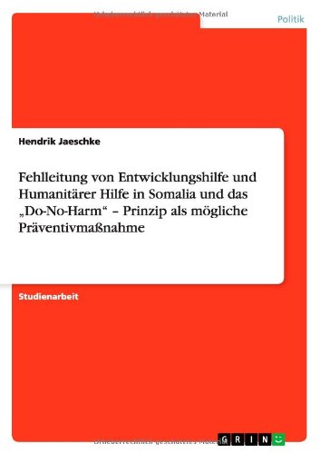 Cover for Hendrik Jaeschke · Fehlleitung von Entwicklungshilfe und H (Book) [German edition] (2011)