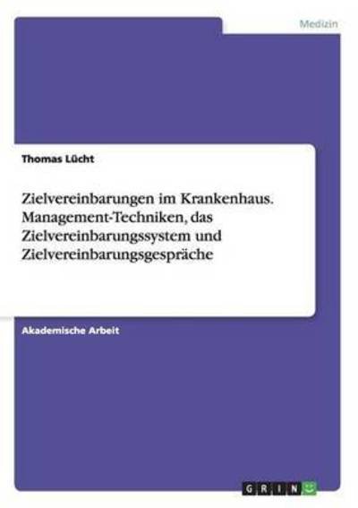 Cover for Lücht · Zielvereinbarungen im Krankenhaus (Book)