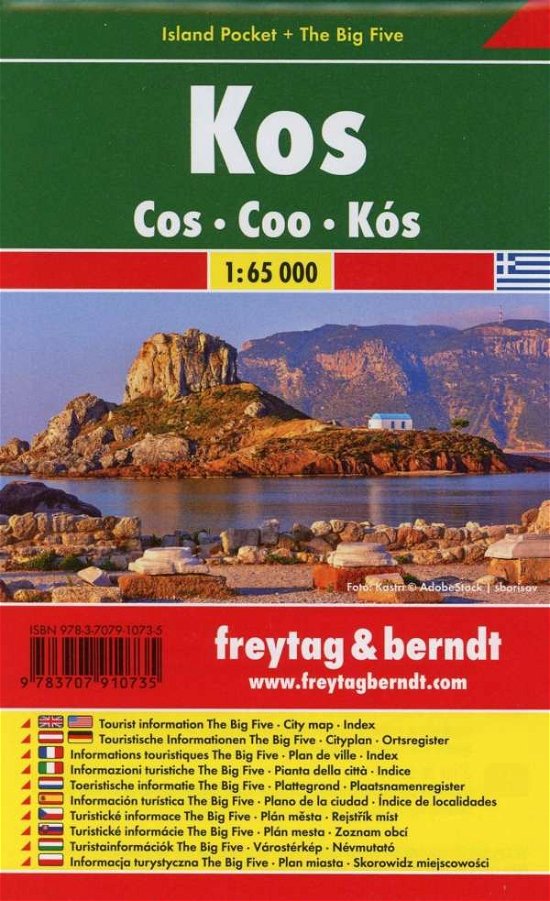 Cover for Freytag-berndt Und Artaria Kg · Freytag &amp; Berndt Island Pocket + the Big Five Greece, Kos 1:65,000 (Kartor) (2018)