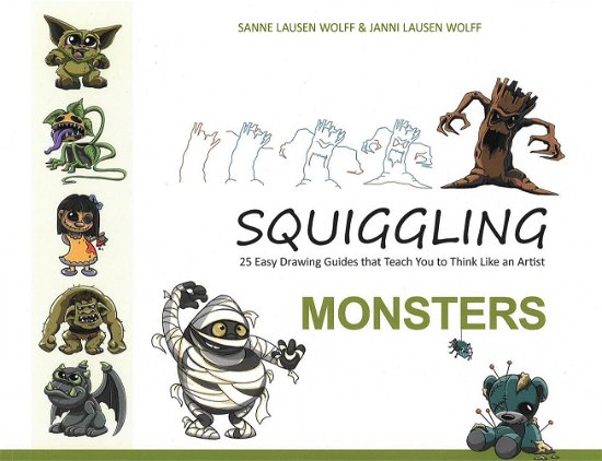 Squiggling - Monsters - Sanne Lausen Wolff og Janni Lausen Wolff - Livros - Farveskyen - 9788797408735 - 5 de abril de 2024