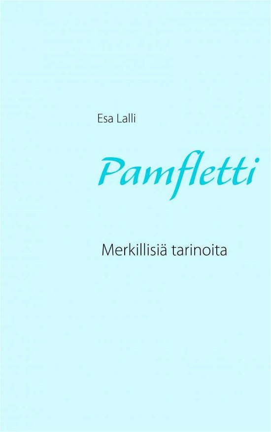 Cover for Lalli · Pamfletti (Bok) (2020)