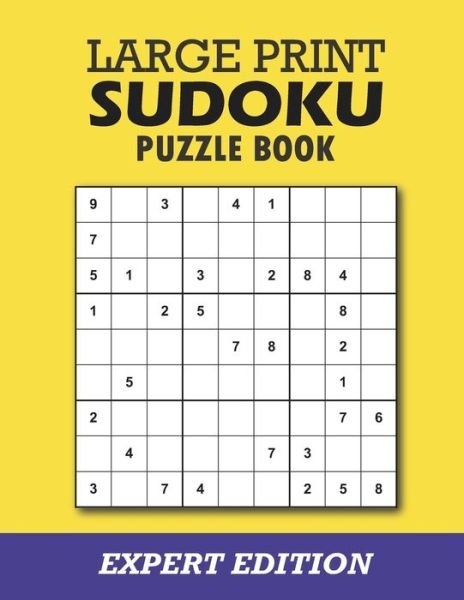 Cover for Erman Press · Large Print Sudoku Expert Edition (Paperback Book) (2020)