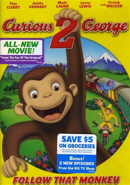 Cover for Curious George 2: Follow That Monkey (DVD) [Widescreen edition] (2010)