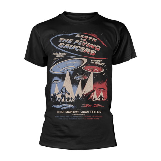 Cover for Earth vs. the Flying Saucers · Plan 9: Earth Vs. The Flying Saucers: Poster (Black) (T-Shirt Unisex Tg. 2XL) (T-shirt) [size XXL] [Black edition] (2018)