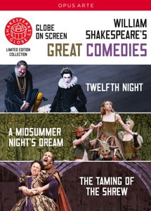 Cover for Stephen Fry; Johnny Flynn; John Light; Matthew Tennyson; Simon Paisley Day · Shakespeare's Great Comedies: Twelfth Night; the Taming of the Shrew; a Midsummer Night's Dream (DVD) (2022)