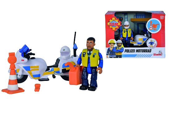 Sam Il Pompiere: Moto Polizia Con Personaggio - Simba - Merchandise - Simba Toys - 4006592062736 - March 20, 2021