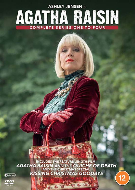 Cover for Agatha Raisin Series 14 Complete · Agatha Raisin Series 1 to 4 + The Christmas Special (DVD) (2022)