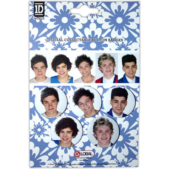 Cover for One Direction · One Direction Button Badge Pack: 5 Faces (MERCH)