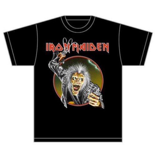 Iron Maiden Unisex T-Shirt: Eddie Hook - Iron Maiden - Produtos - ROFF - 5055295371736 - 7 de julho de 2016