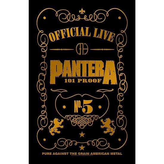 Pantera Textile Poster: 101 Proof - Pantera - Merchandise -  - 5055339794736 - 
