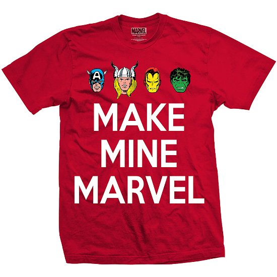 Marvel Comics Unisex T-Shirt: Make Mine - Marvel Comics - Produtos - Bravado - 5056170613736 - 