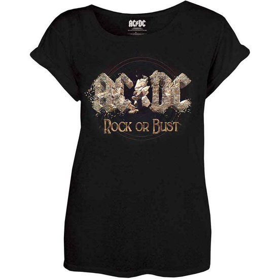 Cover for AC/DC · AC/DC Ladies T-Shirt: Rock or Bust (Black) (T-shirt) [size XS] (2022)