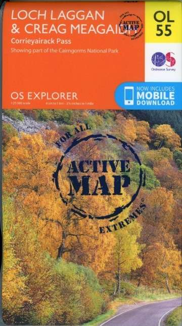 Cover for Ordnance Survey · Loch Laggan &amp; Creag Meagaidh, Corrieyairack Pass - OS Explorer Map Active (Map) [May 2015 edition] (2015)