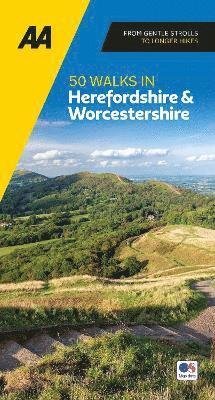 Cover for AA 50 Walks in Herefordshire &amp; Worcestershire - AA 50 Walks In (Paperback Book) [5 New edition] (2024)