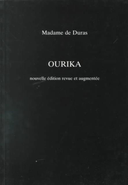 Cover for Madame De Duras · Ourika - Exeter French Texts (Paperback Book) (1998)