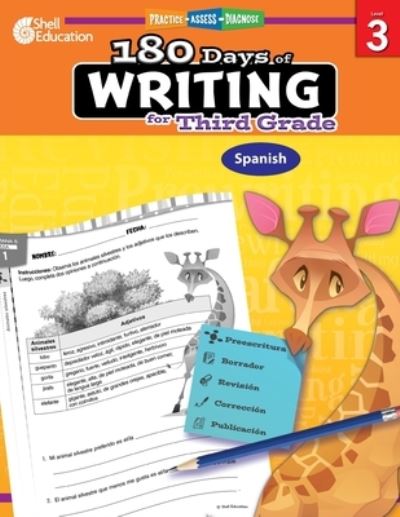 Cover for Kristi Sturgeon · 180 Days of Writing for Third Grade (Spanish) (Paperback Book) (2021)