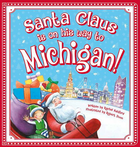 Cover for Steve Smallman · Santa Claus is on His Way to Michigan! (Board book) (2015)