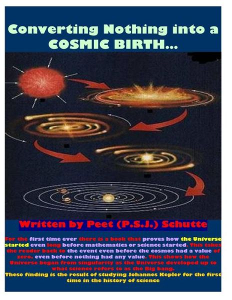 Cover for Schutte, Peet (P S J ) · Converting Nothing into a Cosmic Birth?# 1 (Paperback Book) (2014)