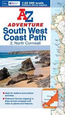 Cover for Geographers' A-z Map Company · SW Coast Path North Cornwall Adventure Atlas (Paperback Book) [3 Rev edition] (2012)