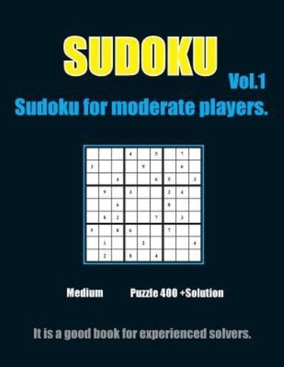Cover for Johnny Mathis · Sudoku for moderate players. Vol.1 (Paperback Bog) (2018)