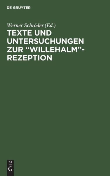 Cover for Ulrich · Eine alemannische Bearbeitung der &quot;Arabel&quot; Ulrichs von dem Turlin. Die Exzerpte aus Wolframs &quot;Willehalm&quot; in der &quot;Weltchronik&quot; Heinrichs von Munchen (Texte und Untersuchungen zur &quot;Willehalm&quot;-Rezeption) (Hardcover Book) (1981)